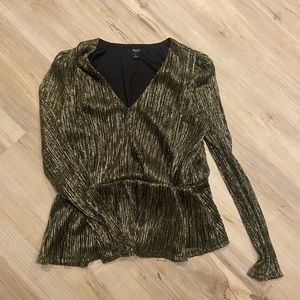 Vera wang shimmer top